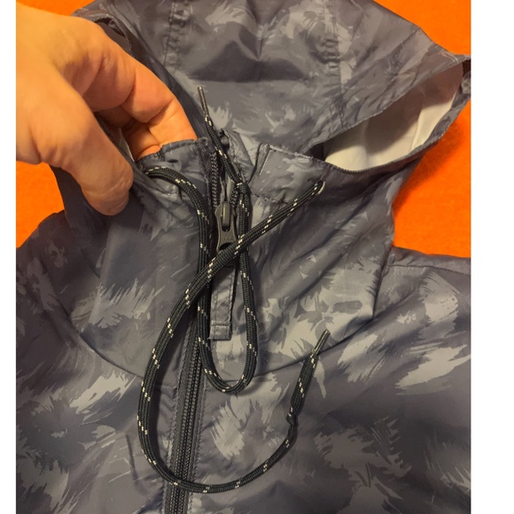 Columbia blue camo long sleeve hooded windbreaker jacket NWT - Picture 5 of 10